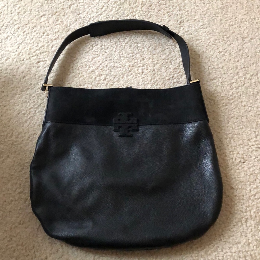 Tory Burch leather & suede purse